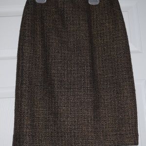 Talbots Bronze Shimmer Skirt